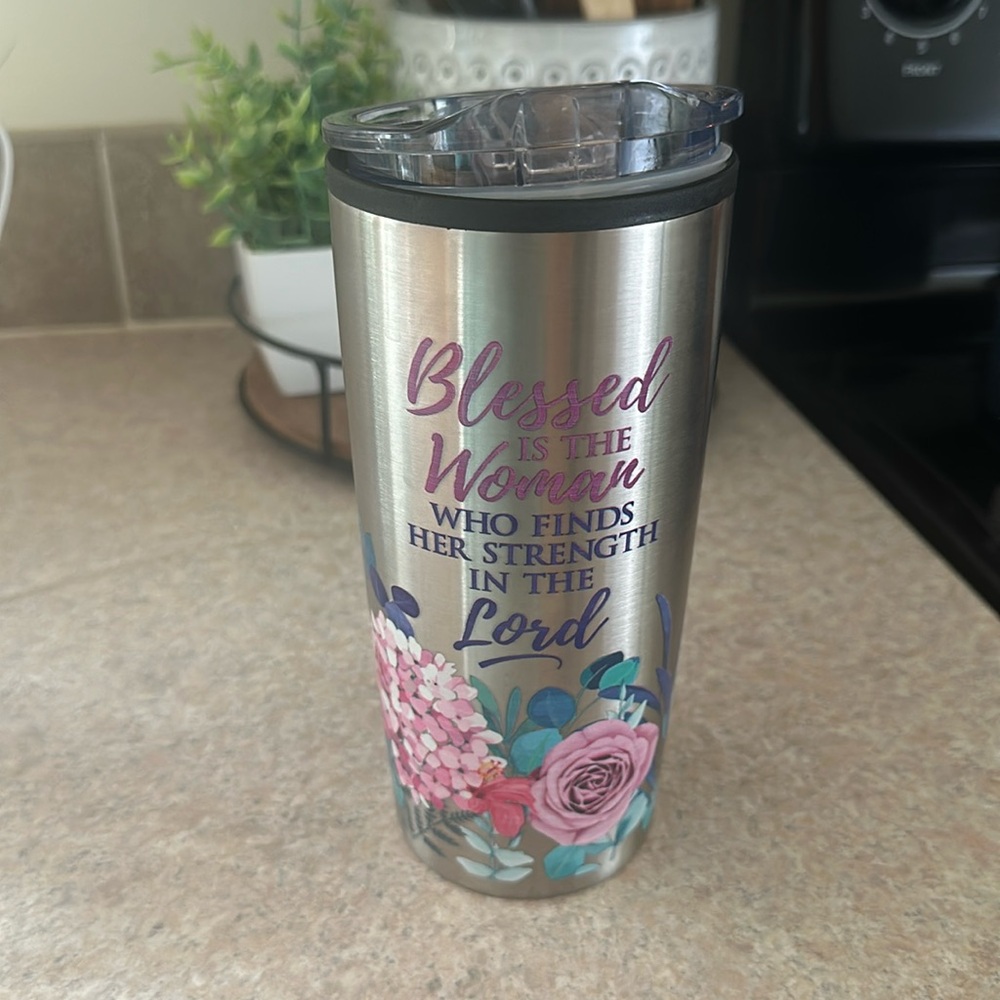 Christian tumbler travel coffee cup